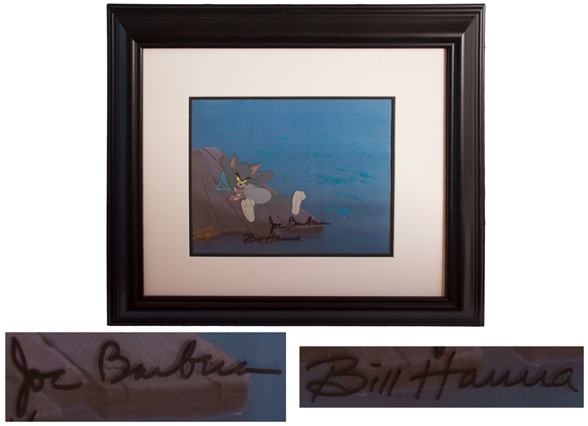 Hanna & Barbera Signed Original Hand-Painted Production Cel for ''Tom and Jerry: The Movie''